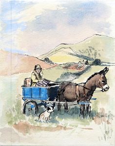 Travels In A Donkey Trap art by Pamela Mara
