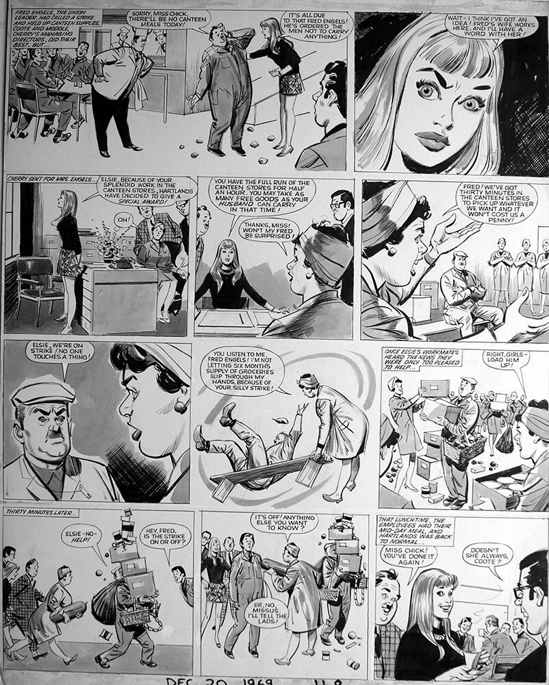 Chairman Cherry - No Strike - Single Page Episode art by Colin Merrett