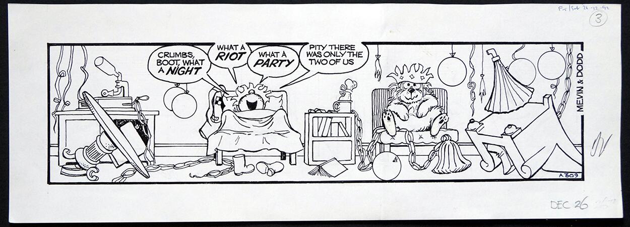 The Perishers - What A Riot art by Bill Mevin