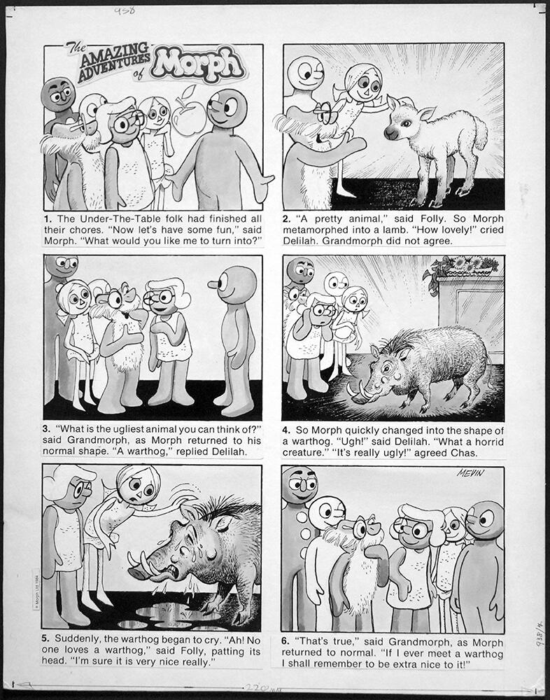 The Amazing Adventures Of Morph: Animals In Their Eyes art by Bill Mevin