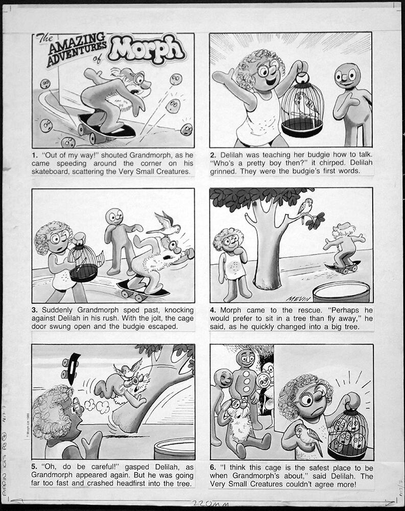 The Amazing Adventures Of Morph: Caged Birds art by Bill Mevin