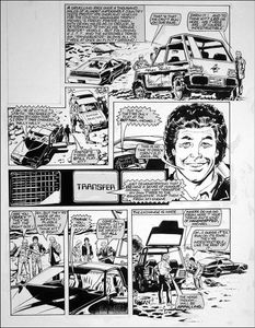 Knight Rider - Transfer art by Barrie Mitchell