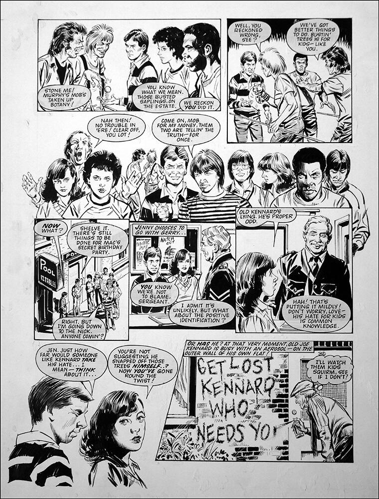 Murphy's Mob - Pool Hall art by Barrie Mitchell