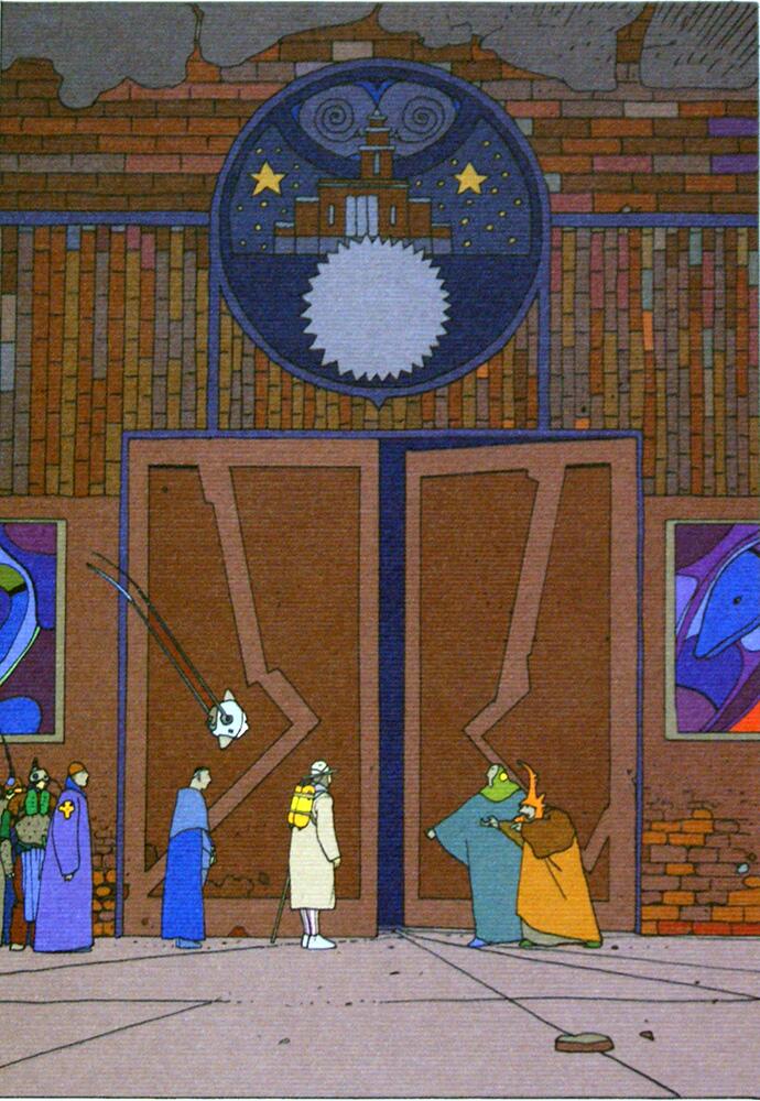 The Doorway art by Moebius (Jean Giraud)