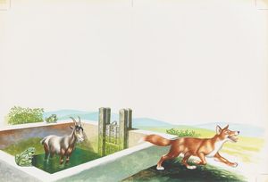The Fox and the Goat art by Ron Embleton