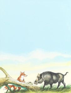 The Wild Boar and the Fox art by Ron Embleton
