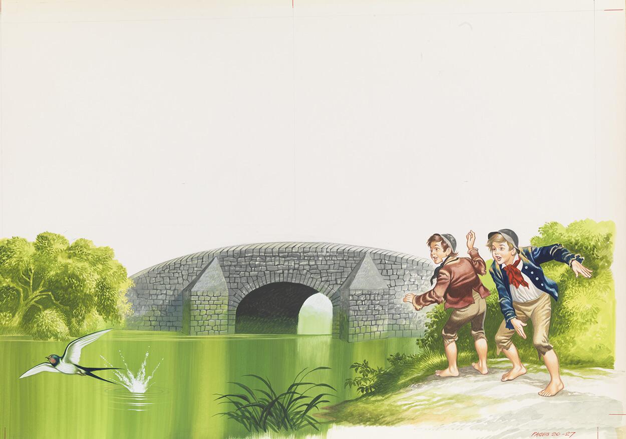 The Happy Prince: Skimming Stones art by Ron Embleton