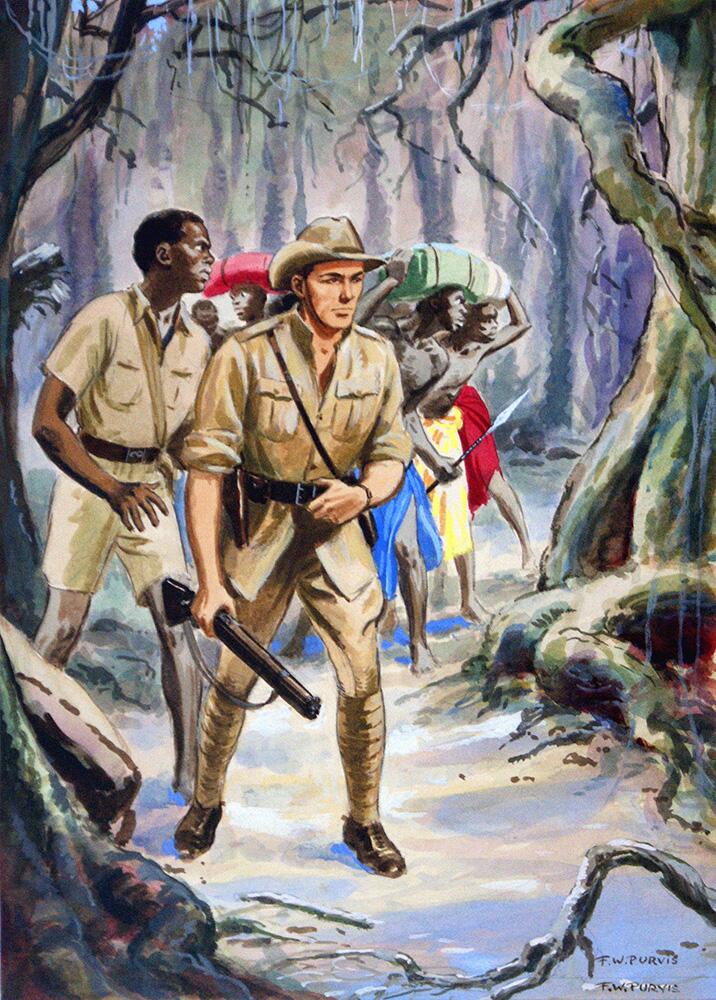 Dauntless Jock Expedition art by F W Purvis