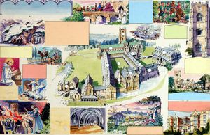 Fountains Abbey art by Richard O Rose