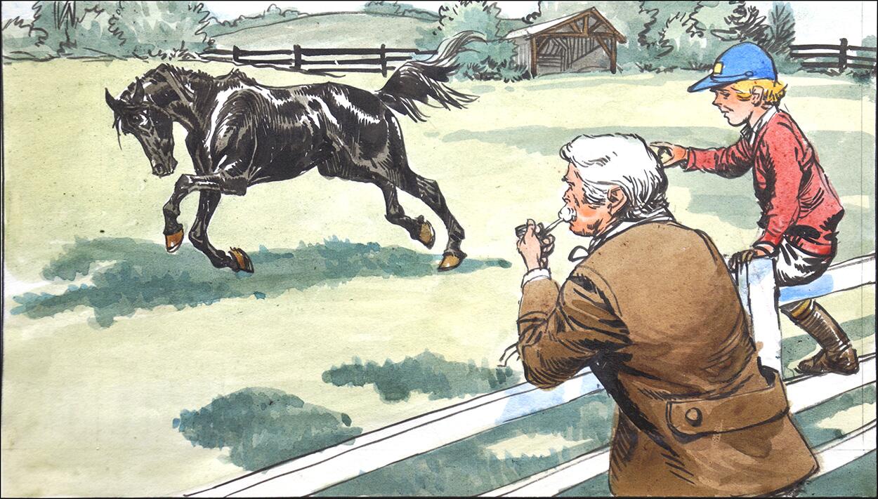 Black Beauty - In the Paddock art by Carlos Roume