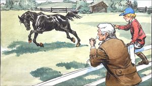 Black Beauty - In the Paddock art by Carlos Roume