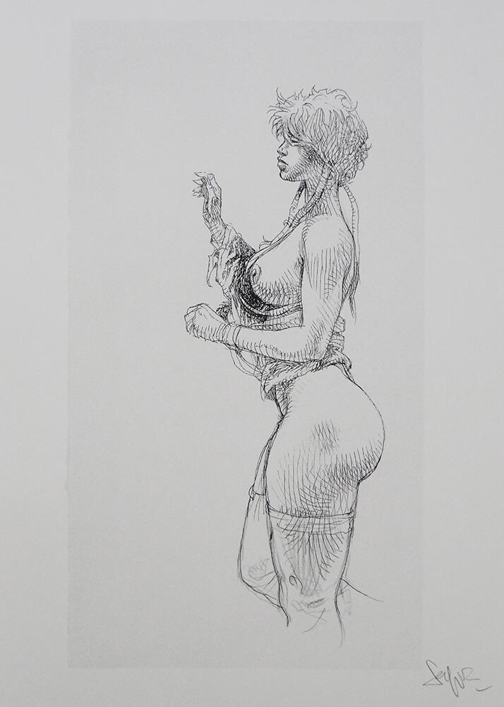 Serpieri Sketchbook Page 2 art by Paolo Serpieri