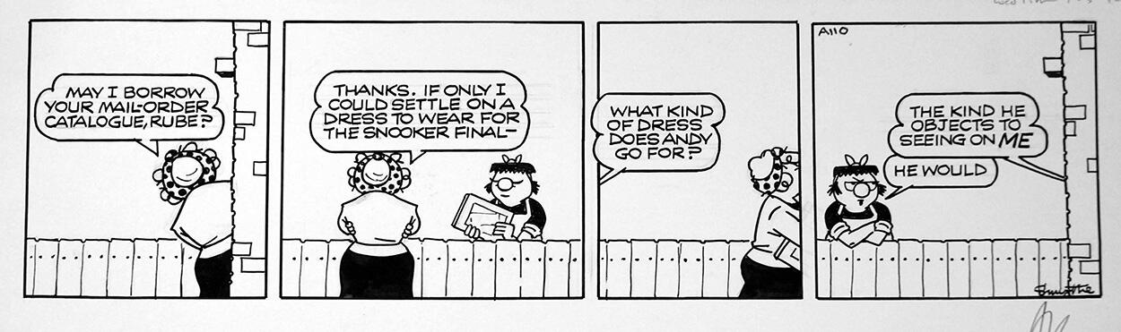 Andy Capp The Mail Order catalogue art by Reg Smythe