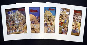 Vintage Frosst Pharmaceuticals (FIVE Posters) art by Ross Wiggs