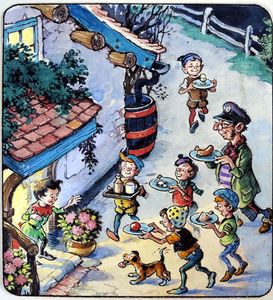 Norman Gnome: Street Party art by Geoff Squire