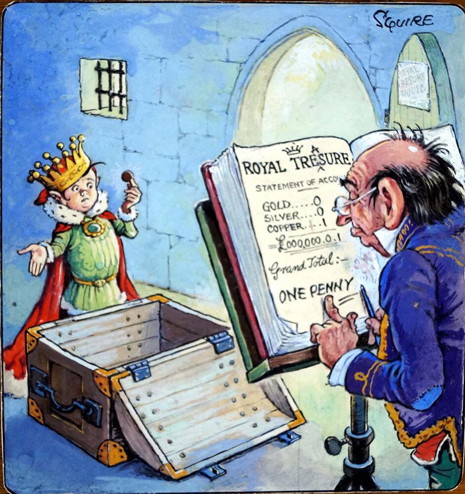 Norman Gnome: Almost Penniless art by Geoff Squire