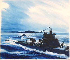 Allied Invasion of North Africa art by Gerry Wood