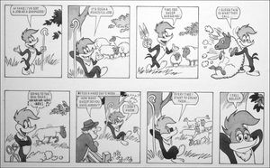 Woody Woodpecker: Sheepish art by Bill Titcombe