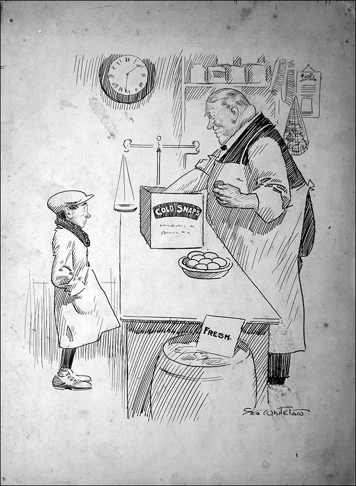 Cold Snap - Saint or Secular? art by George Whitelaw