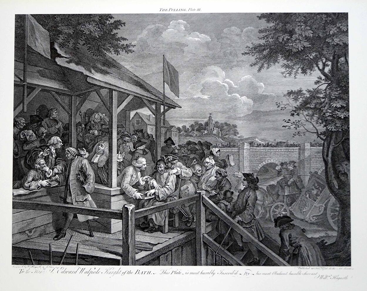 The Polling art by William Hogarth
