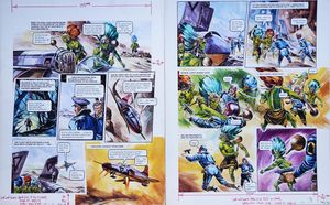 Murdering Devil from 'Civil War in Daveli' (TWO pages) art by Gerry Wood