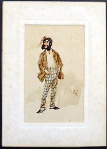 Dickensians: Mr. Smangle from 'The Pickwick Papers' art by Joseph Clayton Clarke (Kyd)