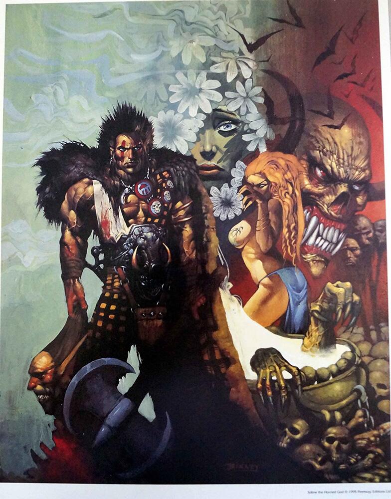 Print 3 art by Simon Bisley