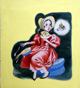 Little Miss Muffet art by Ron Embleton