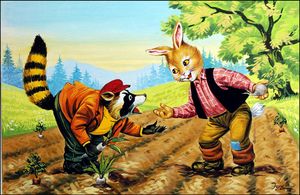 A Parsnip for a Carrot art by Henry Fox