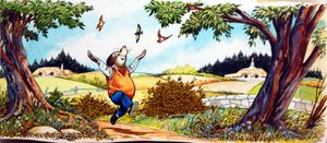 Mole Skips Down the Lane art by Nadir Quinto