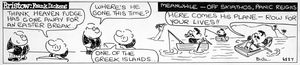 Bristow daily strip 6887: Row for Your Lives art by Frank Dickens