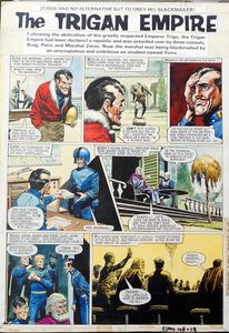 Trigan Empire Yorro Dictator of Trigan art by Don Lawrence