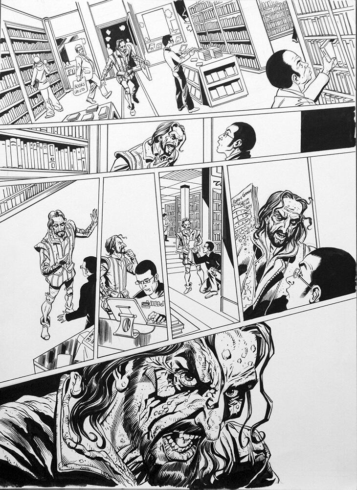 Doctor Who: A Groatsworth of Wit, Part 1 Page 5 art by David Roach and Mike Collins