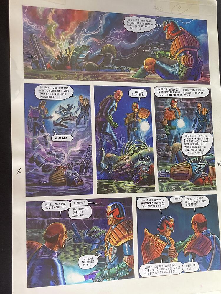 Page with acetate overlay art by Manuel Benet