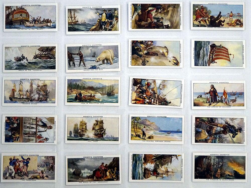 Full Set of 50 Cigarette Cards: Sea Adventures (1939) by Various