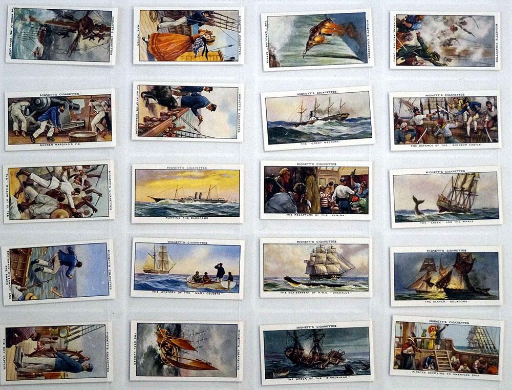 Full Set of 50 Cigarette Cards: Sea Adventures (1939) by Various