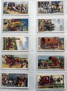 Full Set of 25 Cigarette Cards: Vehicles of All Ages (1924) by Various