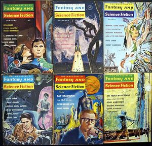 Fantasy & Science Fiction: 1963 - Volume 24, #1 - #6 (6 issues)