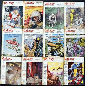 Galaxy Science Fiction: 1956 (COMPLETE) by Willy Ley, Frederik Pohl, Wyman Guin, Evelyn E. Smith, Arthur Sellings, Clifford D. Simak, Alfred Bester, R