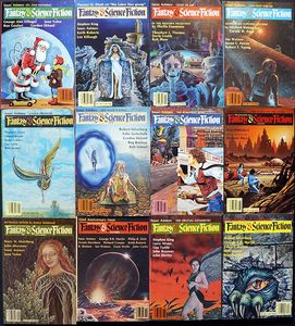 Fantasy & Science Fiction: 1981 (Complete) - Volume 60 & Volume 61, (12 issues)