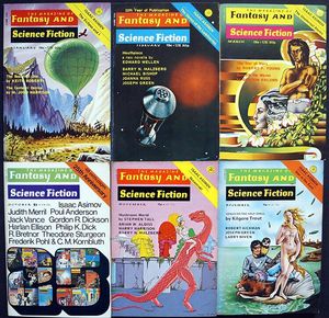 Fantasy & Science Fiction: 1974 (Incomplete) - Volume 46, #1 - 3 & Volume 47, #4 - 6 (6 issues)