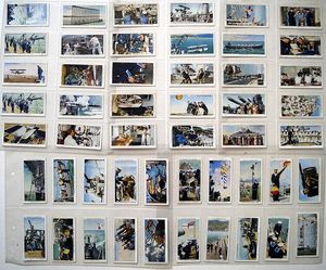 Complete Set of 50 'Life In The Royal Navy' Wills Cigarette Cards (1939)