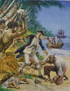 The Murder of Captain Cook art by Peter Jackson