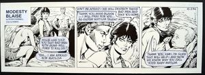 Modesty Blaise Daily Strip #10036 art by Enric Badia Romero