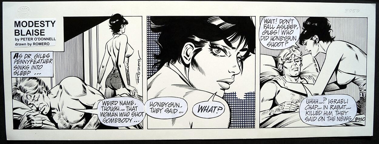 Modesty Blaise Daily Strip #8950 art by Enric Badia Romero