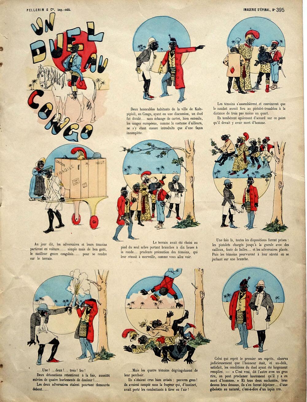 Imagerie d’Epinal Un Duel Au Congo by unknown