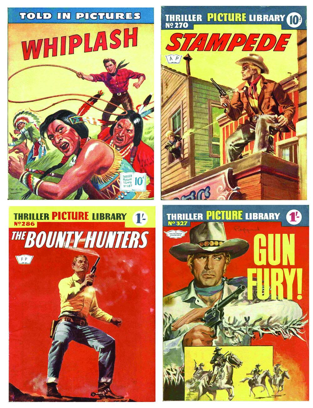 covers, Fleetway Picture Library Classics: WESTERNS featuring the art of Giovannini