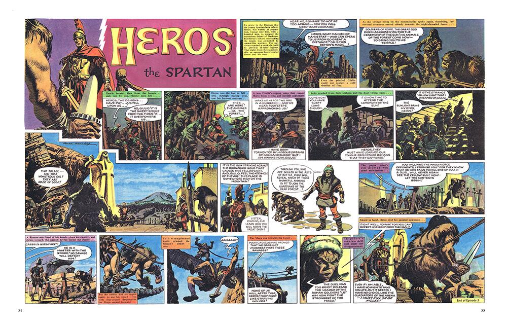 Frank Bellamy's Heros the Spartan The Complete Adventures (Leatherbound #115) by Tom Tully, Frank Bellamy, edited and designed by Peter Richardson