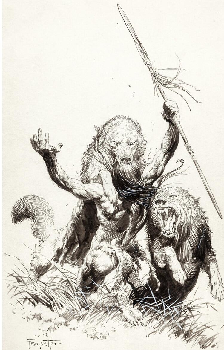 Frank Frazetta, At The Earth's Core – Leatherbound Letterpress Edition