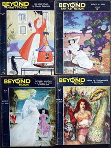 Beyond Fantasy Fiction: 1954 (4 issues) by Isaac Asimov, Ray Bradbury, Philip K. Dick